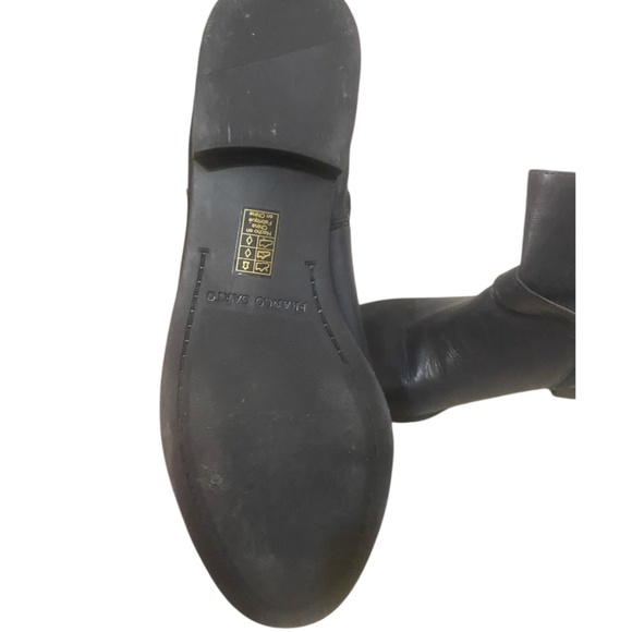 Franco Sarto dark navy blue leather booties. Sz 37.5 - Picture 15 of 16